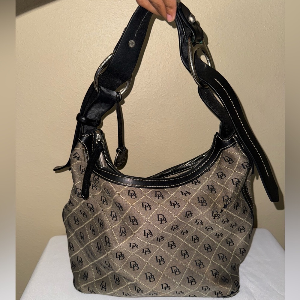 Dooney & Bourke Brown Monogram Hobo Bag